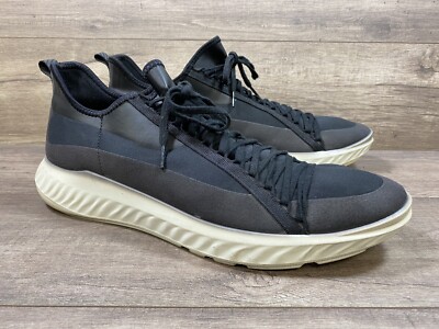 ECCO St.1 Lite Athletic Sneaker Running Black Mens Shoes Size EU 47 US 13 13.5