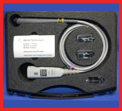 Agilent Keysight N2752A InfiniiMode Active Differential Probe, 6GHz w/ 6 Tips