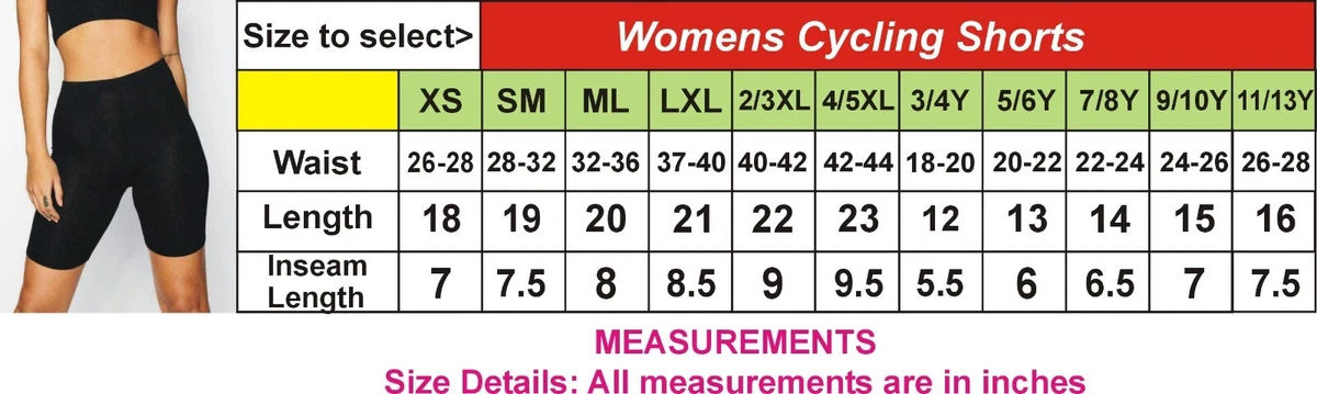 Womens Ladies Cycling Shorts 1/2 Length Over Knee Cotton Leggings  Breathable