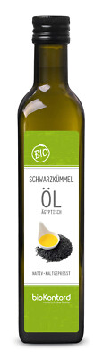 Schwarzkümmelöl BIO 500 ml - ägyptisch nativ kaltgepresst - bioKontor 
