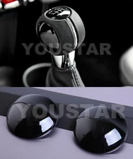 US STOCK 2X GLOSS BLACK MT Gear Knob Badges MINI Cooper F56 F57 F60 Countryman