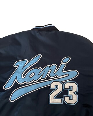 Vintage 00s hip hop rap karl kani bomber jacket light jacket blue