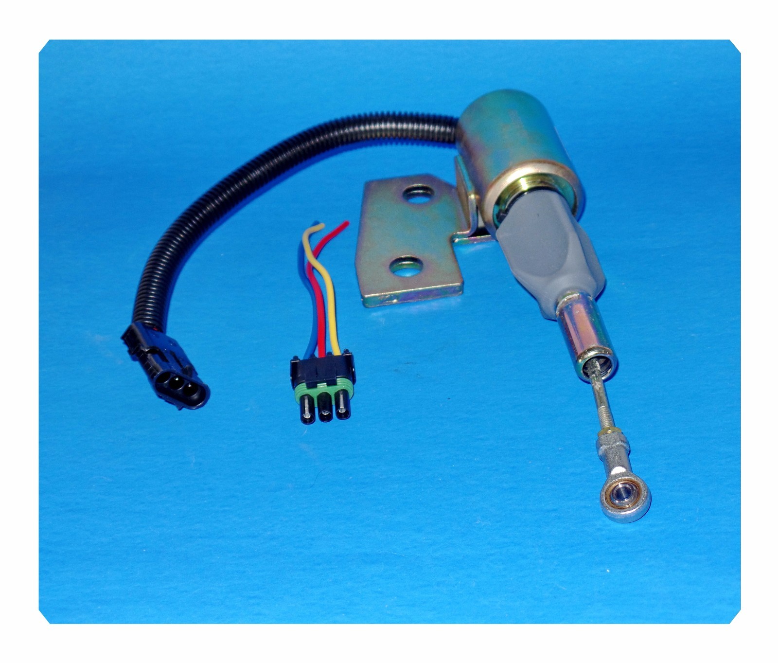 Fuel Shutoff Solenoid W/Electric Connector ForCase J93252 Tractors