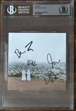 Death Cab For Cutie Asphalt Meadows AUTOGRAPHED SIGNED ART CARD BAS Beckett COA