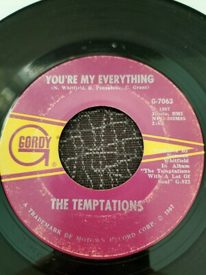 The Temptations    You're My Everything 45RPM Bundle Of 2 Tested See description