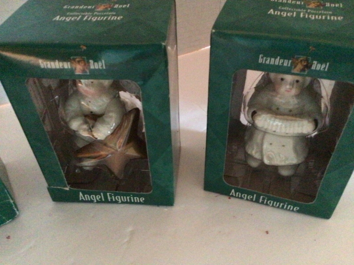 Grandeur Noel Angel Figurines(4)/new /boxes | eBay