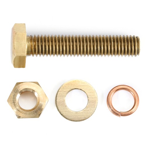 Tornillos hexagonales de latón M3 ~ M16 con tuercas y arandelas y pernos completamente roscados - Imagen 8 de 97