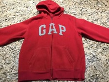 Heavy Full Zip Fleece Sweatshirt  Gap Size Large Youth