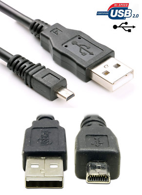 USB Battery Charger Data Cable for Nikon Coolpix P100 P350 P500 P510 P520 P530