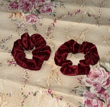 Set of Soft Satin Hair Scrunchies
