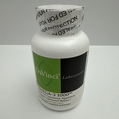 DaVinci Laboratories Omega-3 1000 (90 Enteric Coated Softgels) Exp 02/28