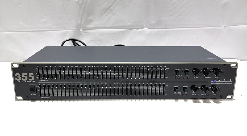Art 355 Dual Band Stereo EQ Rack Mount--Tested And Works