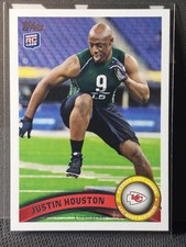 Justin Houston 2011 Topps Rookie Card RC #251. rookie card picture