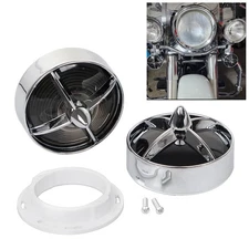 3 1/4'' Turn Signal Light Lens Cover Bezels Trim For Harley Road Glide King FLHR