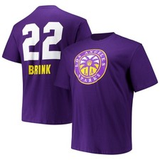 Unisex Fanatics Cameron Brink Purple Los Angeles Sparks Big & Tall Name & Number