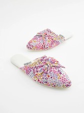 Cath Kidston Bow Ditsy slippers Size Small 3/4