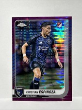 Topps 2025 Chrome Cristian Espinoza Purple Refractor #133 Earthquakes MLS💎