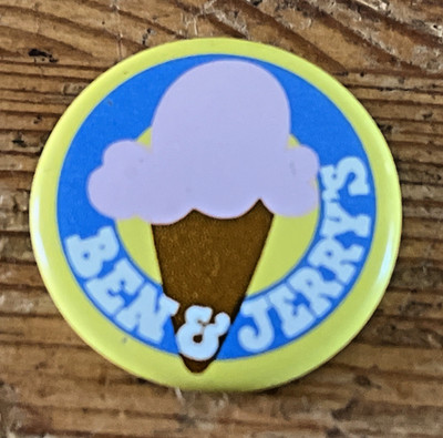 Ben & Jerry's Pin Employee Pin Button Ice Cream Store