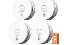 Jamay 4 Pack Smoke Detector Allarms
