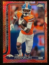 2025 Topps Chrome Football Troy Franklin Leather Refractor #91