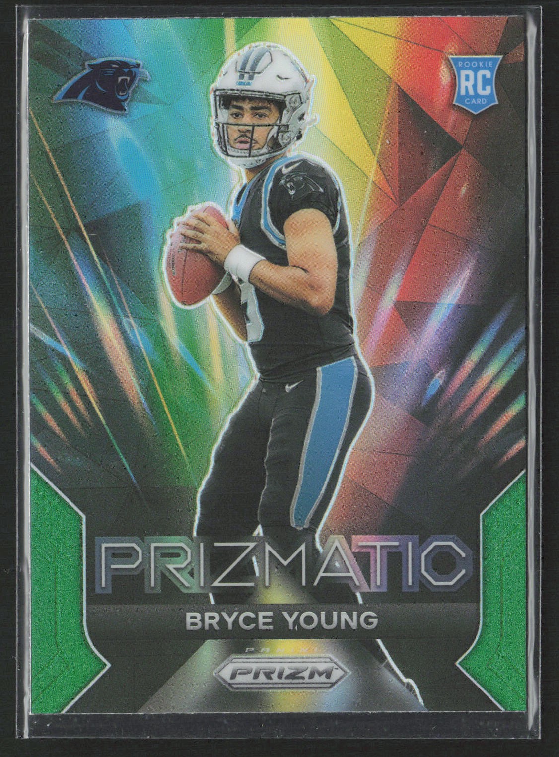 2023 Panini Prizm #4 Bryce Young Prizmatic Prizms Green