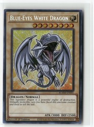 Blue-Eyes White Dragon BLMM-EN001 1st Edition Secret Rare Battles of Legend: Monster Mayhem