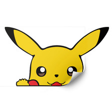 5  Pikachu Pok mon Anime Peeker Decal Sticker 2 Pack 