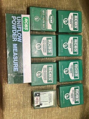 RCBS Reloading Die Set Lot + Uniflow Pwdr  Mea243 Win 7x57 Mauser 30-06 303 Brit