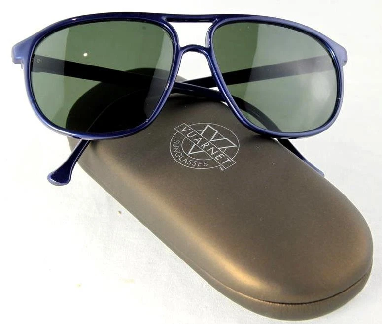 Gafas de sol vintage Vuarnet 117 4017 azules PX3000 lentes de vidrio mineral verde 259 $ Foto 3 de 3