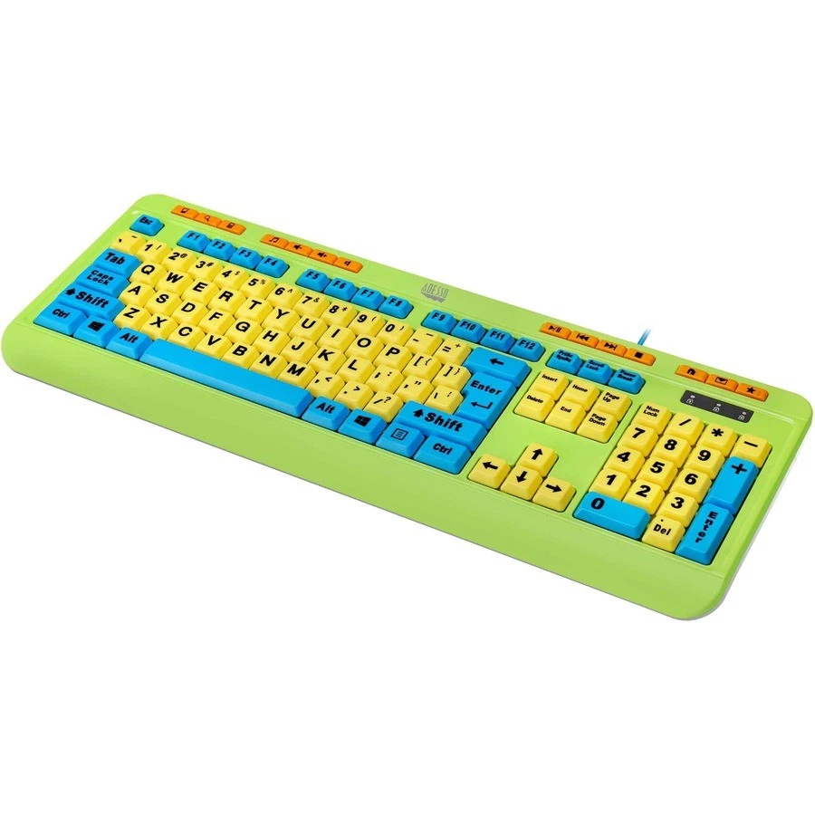 Adesso Antimicrobial Wired Kids Keyboard and Mouse Combo (AKB132DB) - Image 3 of 4