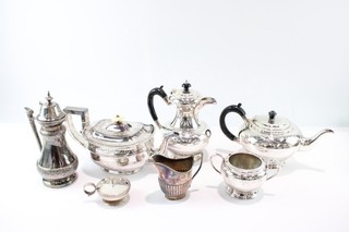 Vintage Antique Silver Plate Ware Assorted Tea Service Inc Syrup Jug 3372g