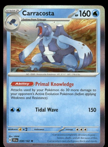 Carracosta 38/142 - Stellar Crown - Holo Rare NM