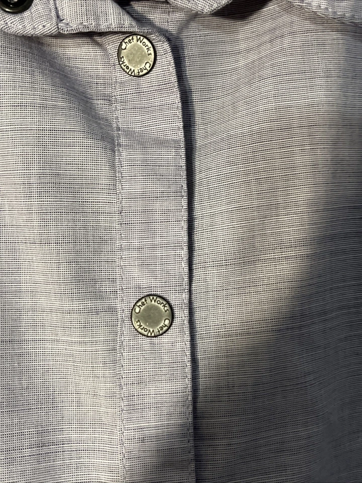 chef works shirt 2xl Lavender Snaps - Image 2 of 4