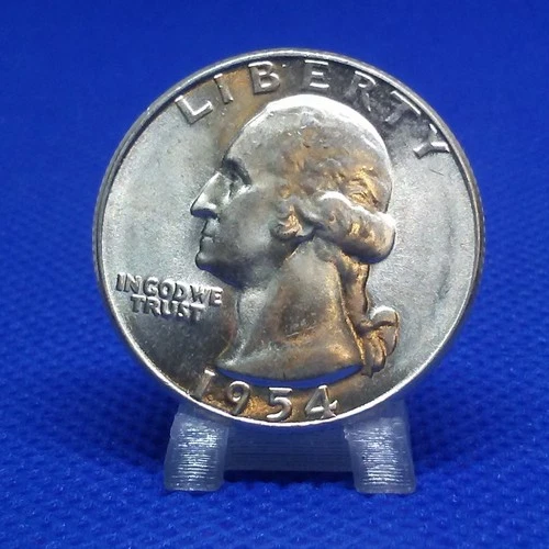 1954 S Washington Quarter BU Uncirculated Mint State 90% Silver 25c US Coin