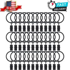 36 Pack Curtain Rings with Clips, Drapery Clips with Rings, Hangers Dra