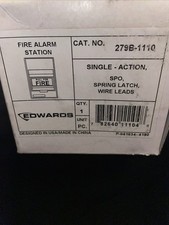 Kidde / Edwards Signaling K-279B-1110 Fire Alarm Double Action Pull Station Red