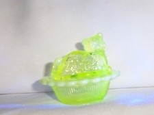 Mosser Mini Cat On Nest Opal Vaseline Cat On Nest Salt Marked 