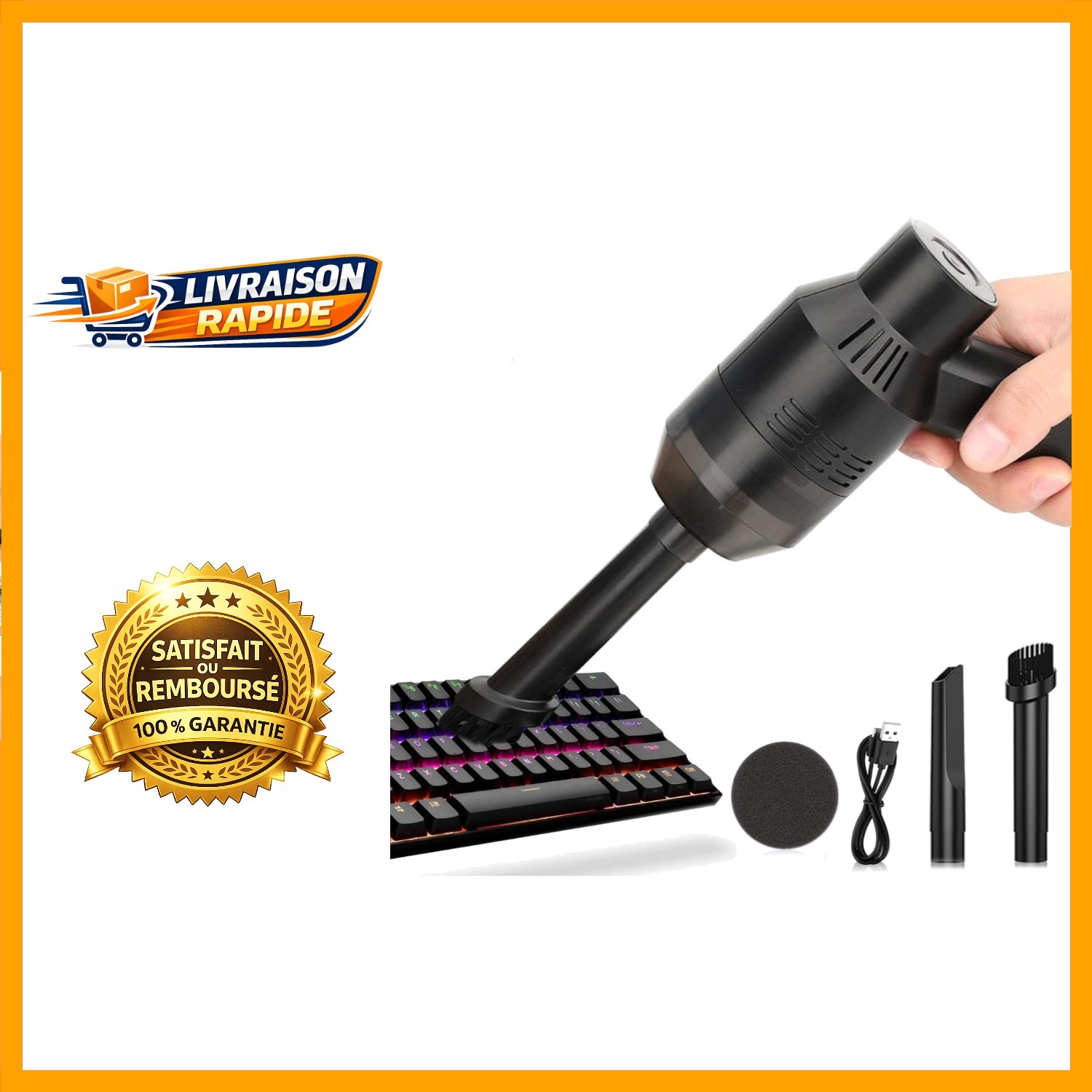 Mini aspirateur portable sans fil voiture ordinateur de bureau