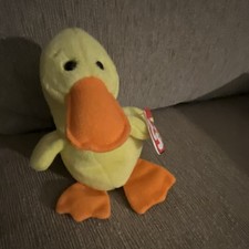 Ty Beanie Babies Ducky Yellow Plush 1994 with Tag Ages 3+ 3-4 4-7 8-11 Years