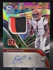 2021 Panini Spectra - Aspiring Patch Autographs Ja'Marr Chase #APA-JC Celestial