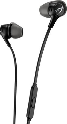 HyperX Cloud II Wired ANC Earbuds w/Carrying Case & Replaceable Ear Tips Black