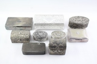 Metal Boxes Antique Vintage Inc Silver Plate Trinket & Jewellery Boxes EPNS