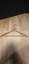 Vintage Hotel Dupont Plaza Washington DC Brown Wood Suit Hanger Advertising