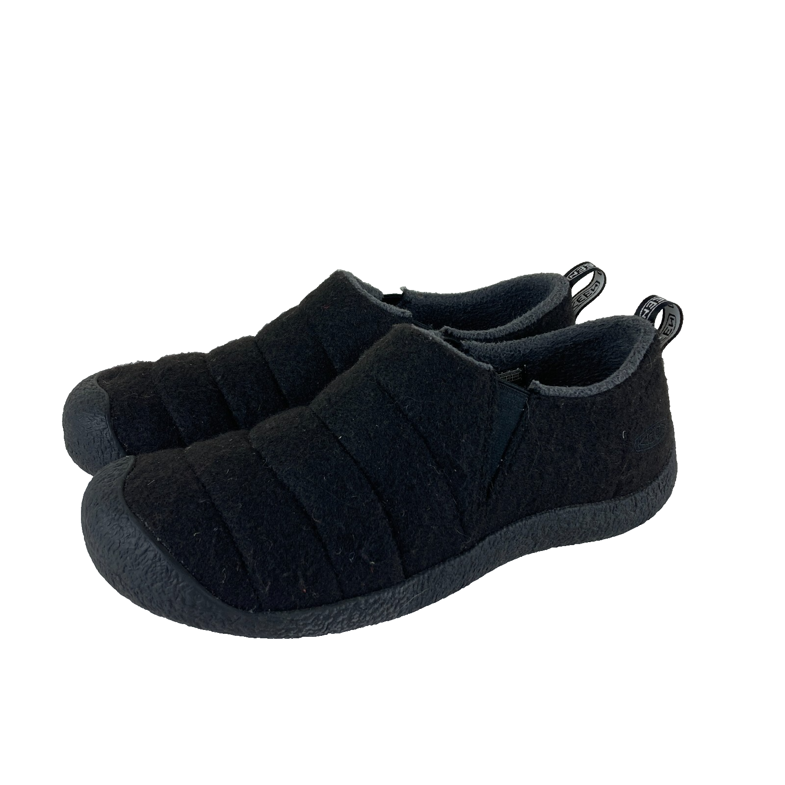 Zoccoli scarpe basse Keen donna taglia 9 Howser II nere in lana slip on comode