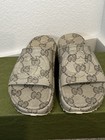GUCCI INTERLOCKING G PLATFORM SLIDE SANDALS  SZ 37 US 7 — photo 3