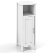 Costway Bookcase Freestand Floor Storage Cabinet w/ Adjustable Shelf Bathroom