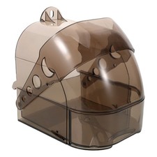 Bird Bath For Cage - Transparent Plastic Parrot Cage Shower Tub With Drawer -