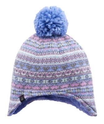 Girls 7-14 Cuddle Duds Fairisle Sparkle Earflap Hat, One Size