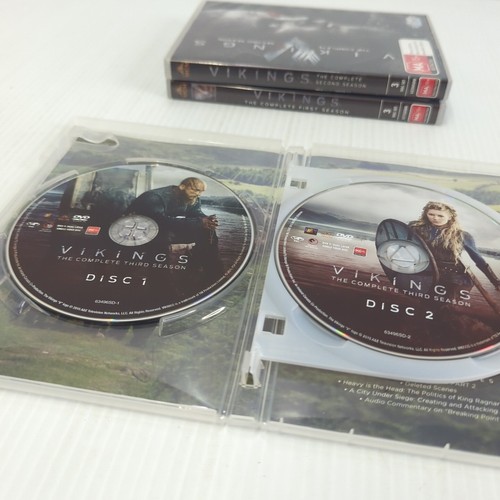 Vikings First Second Third 1 2 3 Season DVD 9-Disc Sets 2014 Action TV Series - Picture 20 of 24