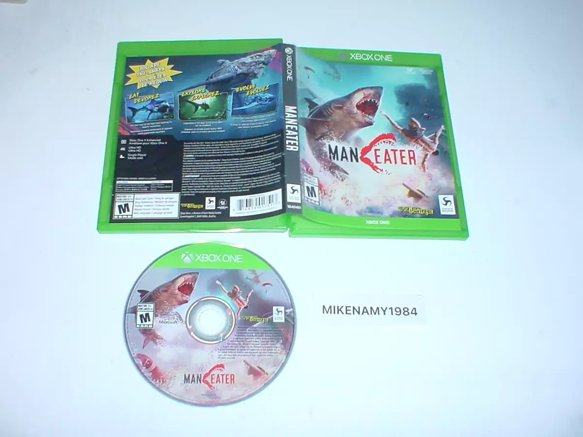 MANEATER game in original case Microsoft XBOX ONE Man Eater